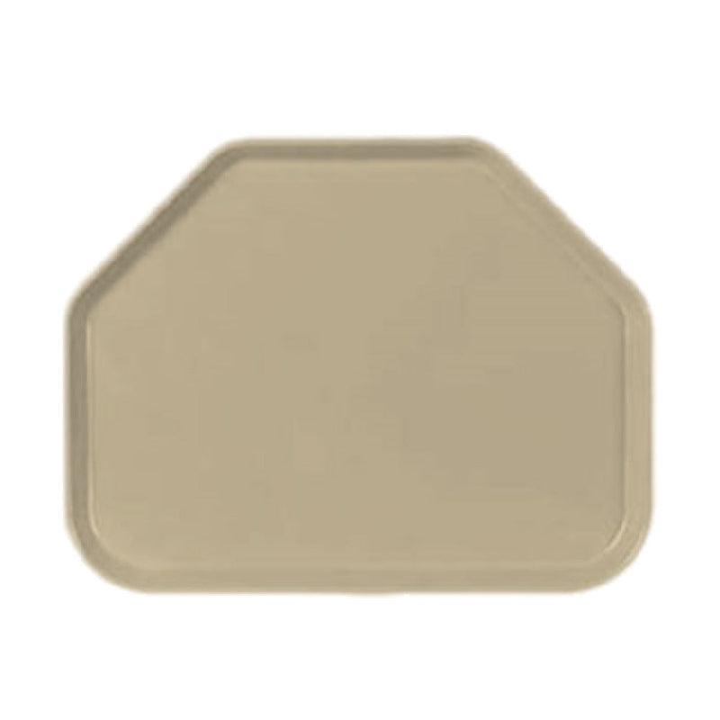 Carlisle 1713FG095 18 Inch Cafeteria Tray Break-resistant Fiberglass Almond