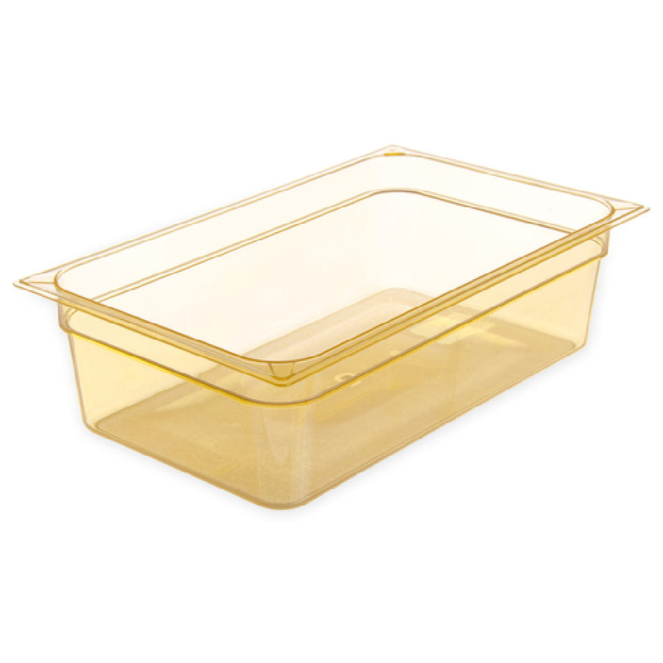Carlisle 10402B13 20 Inch 19.4 Quart High Heat Hot Food Pan Amber Polyethersulfone