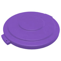 Carlisle 84102189 19-4/5 Inch Round Waste Bin Lid Heavy-duty Purple Plastic
