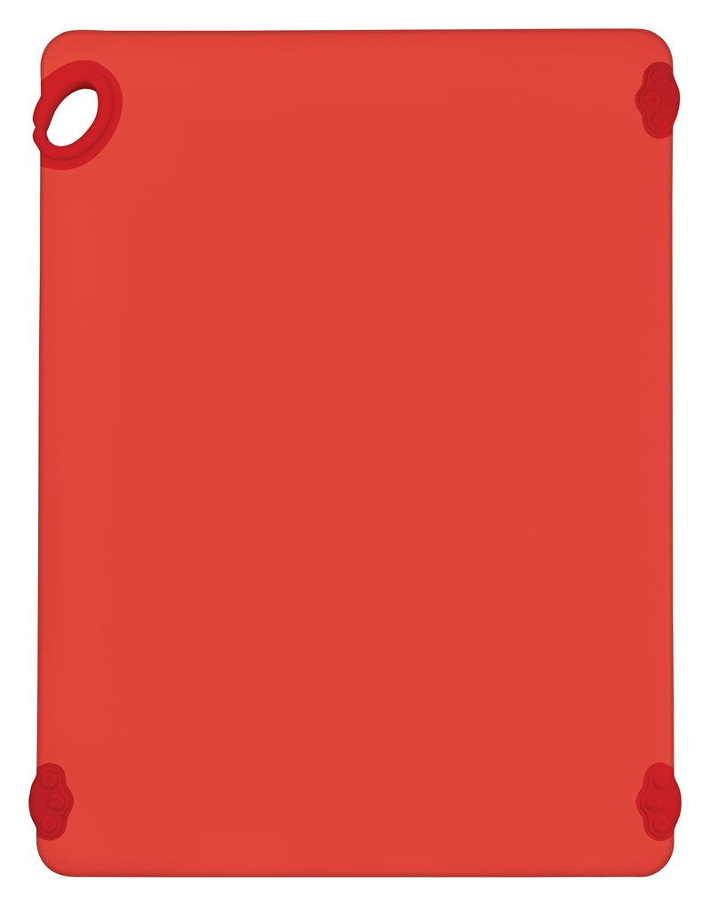 Winco CBK-1824RD 18 Inch Red Cutting Board with Rubber Grip Hook Co-polymer