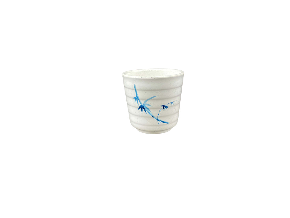 12 Pack 11 oz, 3-1/2" Diameter x 3-3/8" Height, Tea Cup, Blue Bamboo 3-1/2" Diameter x 3-3/8" Height, Tea Cup, Melamine, BPA Free, Dishwasher Safe, Break-Resistant, Shatter-Resistant, No Microwave, No Oven, NSF