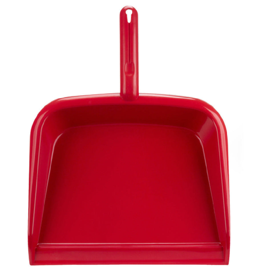 Carlisle 361440EC05 13 Inch Red Dust Pan Plastic for Efficient Cleanup