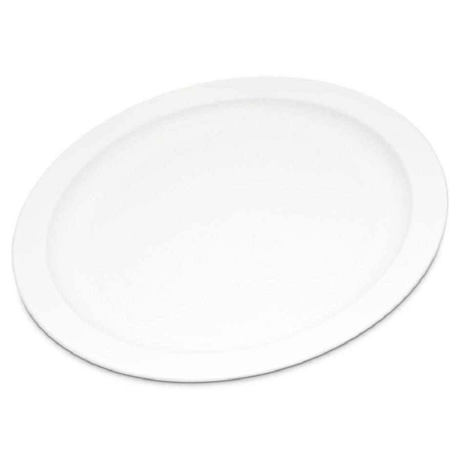 Carlisle PCD20902 9 Inch Dia Narrow Rim Dishwasher Safe Polycarbonate Plate White