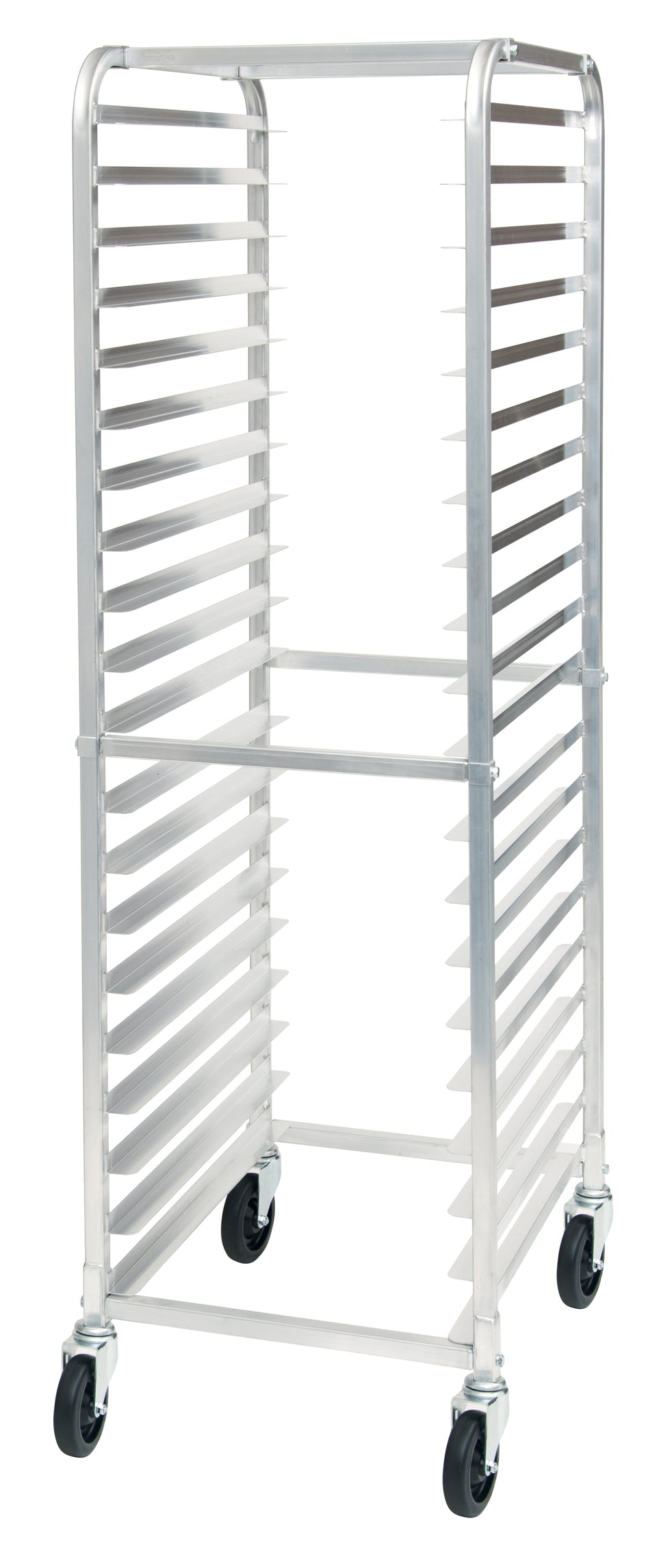 Winco ALRK-20 21 Inch Mobile Full Height Sheet Pan Rack Aluminum with 700 lb Capacity