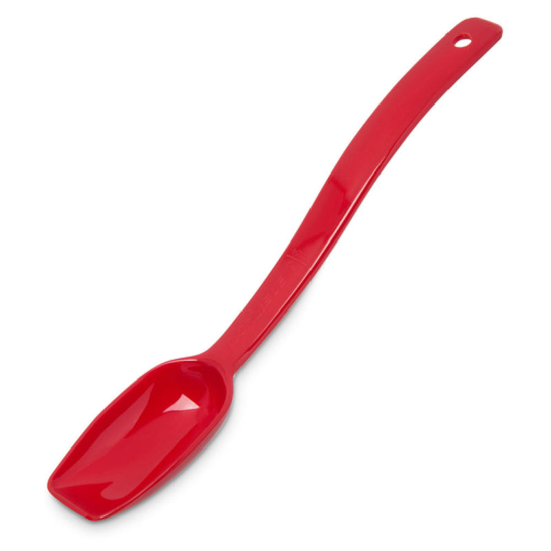 Carlisle 446005 1/2 Oz Salad Buffet Spoon 9 Inch Notched Handle Plastic Red
