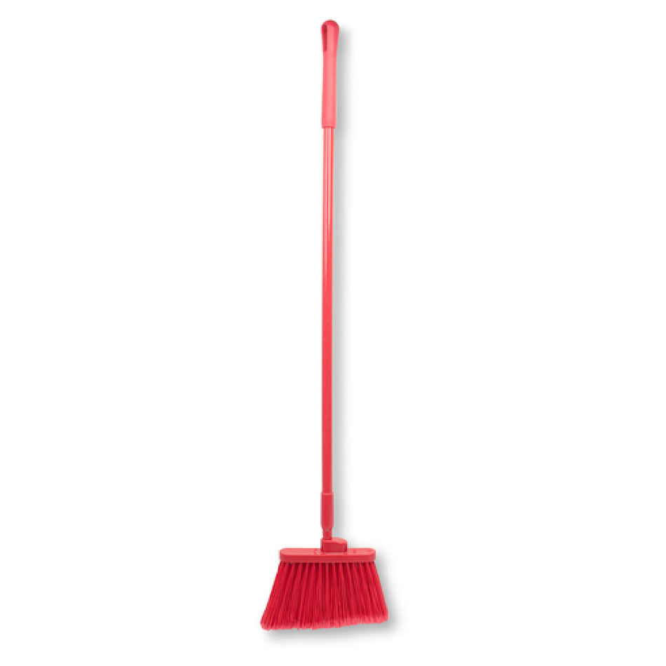 Carlisle 41082EC05 56 Inch Lobby Broom Red Flagged Polyester Bristles