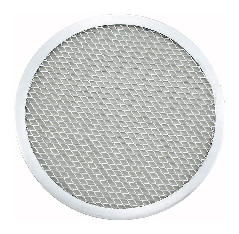 Winco APZS-8 8 Inch Diameter Round Pizza Screen Seamless Aluminum