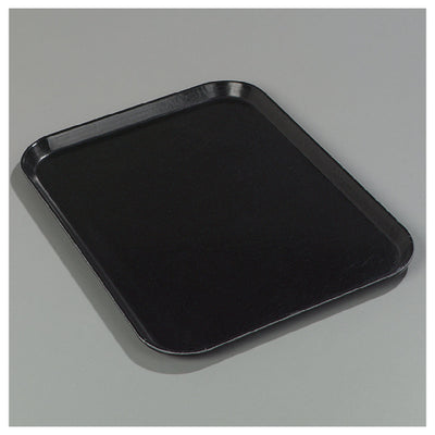 Carlisle 2015FG004 20-1/4 Inch by 15 Inch Cafeteria Tray Fiberglass Black Break-resistant