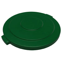 Carlisle 84104509 27 Inch Diameter Heavy Duty Trash Container Lid Green Polyethylene