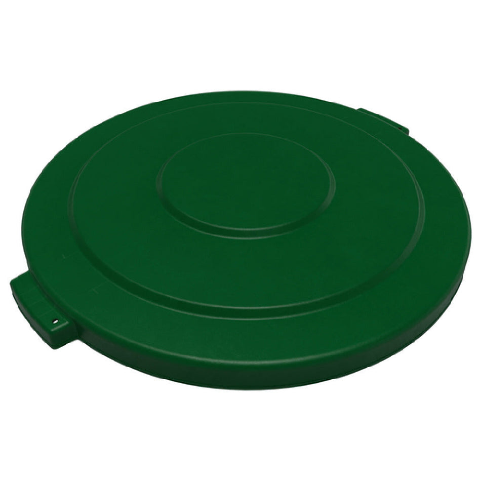 Carlisle 84104509 27 Inch Diameter Heavy Duty Trash Container Lid Green Polyethylene