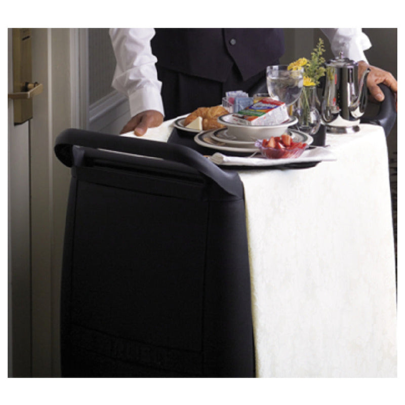 Carlisle CP203603 25 Inch Polypropylene Bus Cart Back Panels with Black Finish