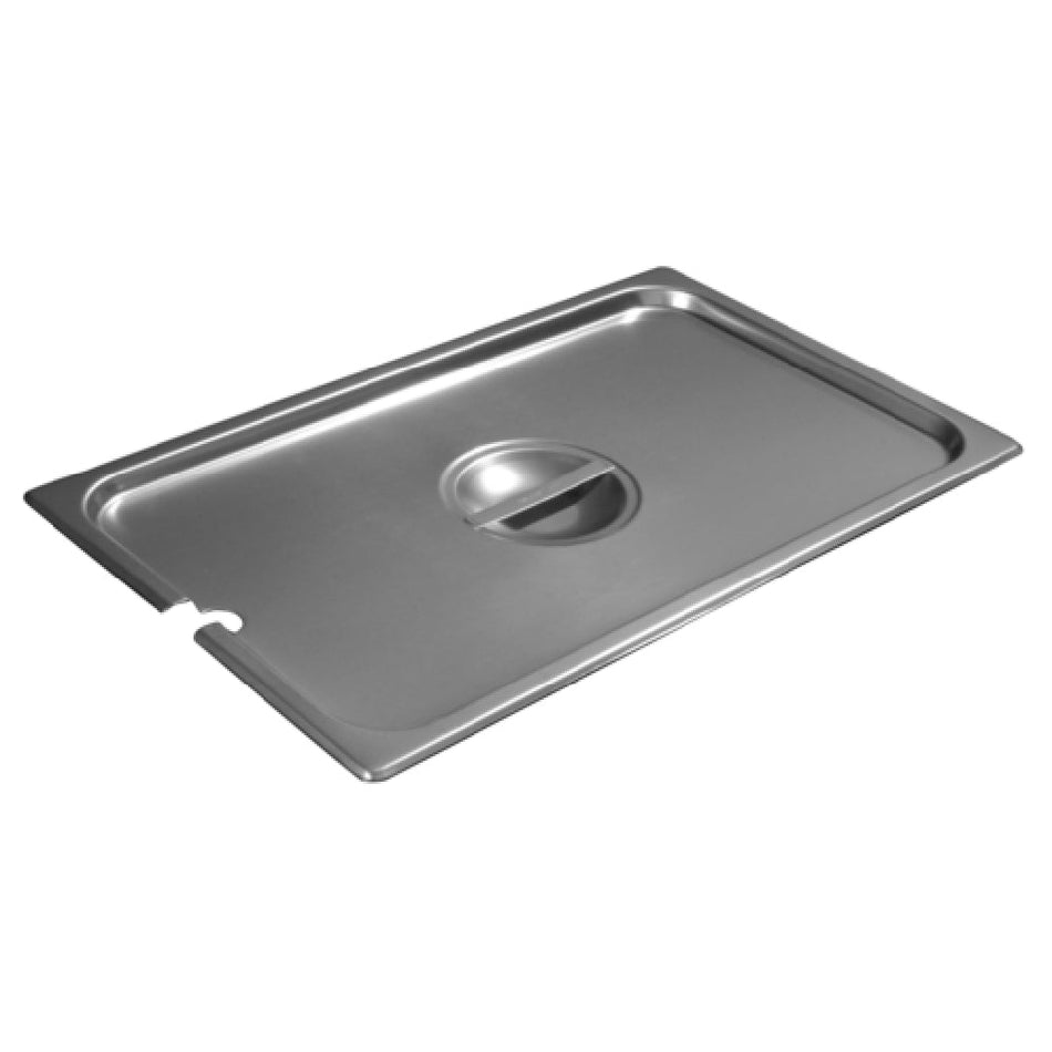 Carlisle 607000CS Full-size Slotted Steam Table Pan Cover with Recessed Handle Stainless Steel