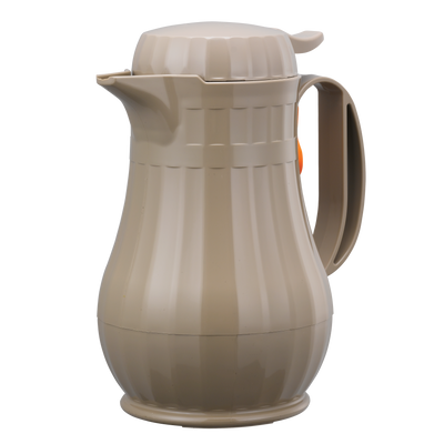Eco-Serv™ Carafe 0.6-Liter Foam Lined Plastic Server with Push Button Lid in Latte