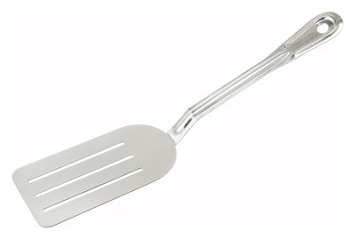 Winco 14" Stainless Steel Slotted Turner - Commercial Series