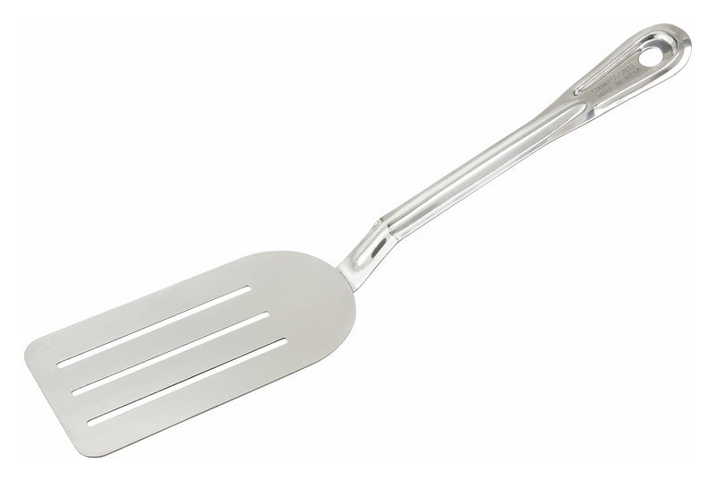 Winco 14" Stainless Steel Slotted Turner - Commercial Series