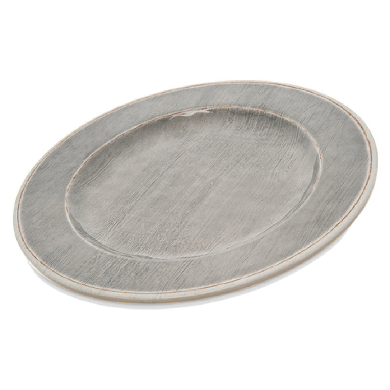 Carlisle 6400118 11 Inch Diameter Dinner Plate with Dishwasher Safe Melamine Gray