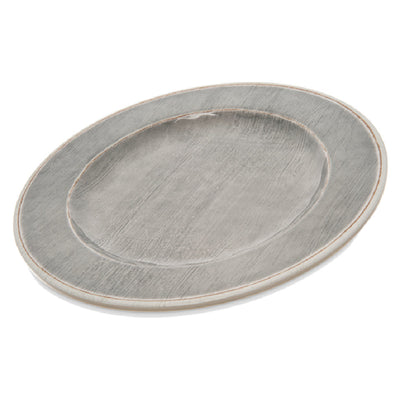 Carlisle 6400118 11 Inch Diameter Dinner Plate with Dishwasher Safe Melamine Gray