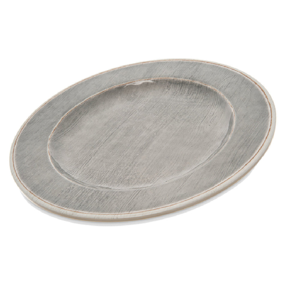 Carlisle 6400118 11 Inch Diameter Dinner Plate with Dishwasher Safe Melamine Gray