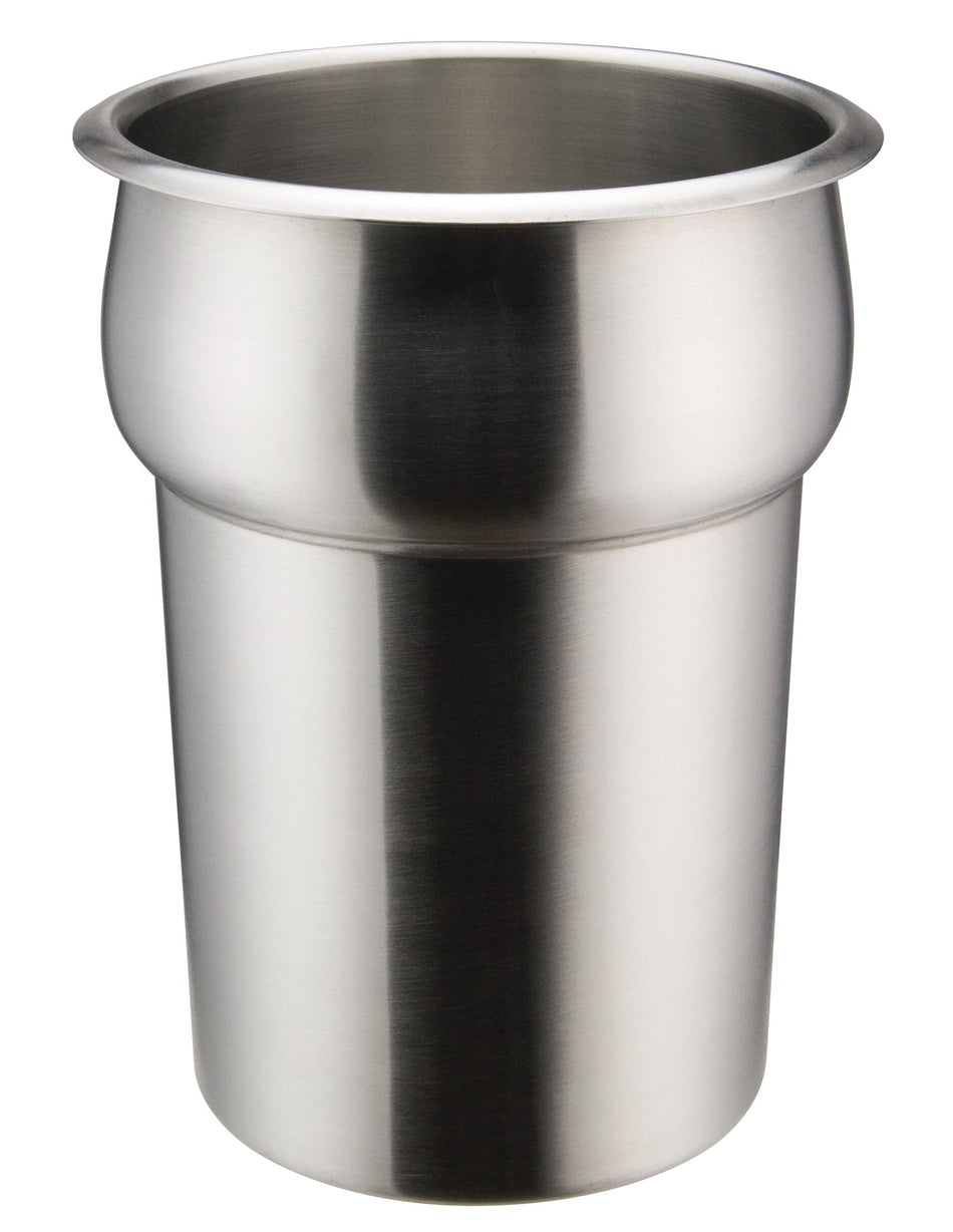 Winco INSN-2.5 2-1/2 Quart Round Vegetable Inset Stainless Steel Satin Finish