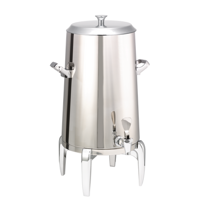 Flame Free™ Thermo-Urn™ 5-Gallon Vacuum Insulated Urn with Modern Legs and Flat Lid in Polished Stainless