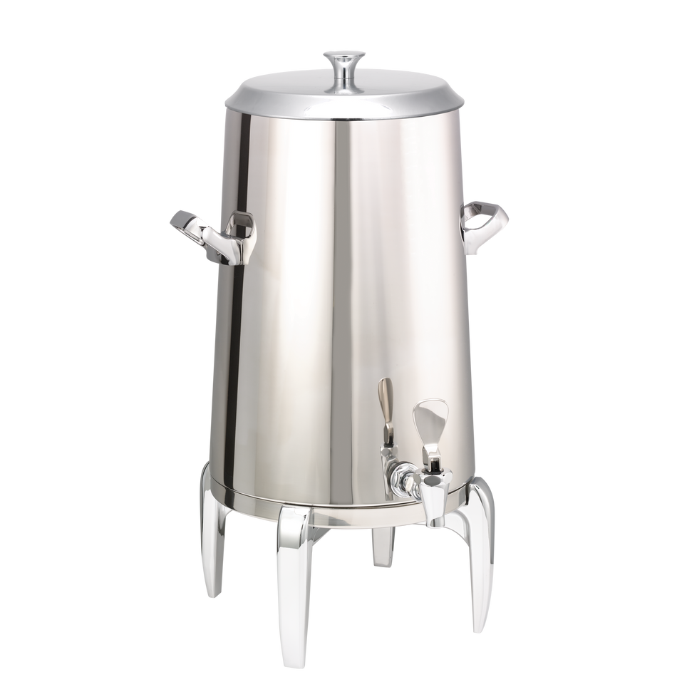 Flame Free™ Thermo-Urn™ 5-Gallon Vacuum Insulated Urn with Modern Legs and Flat Lid in Polished Stainless