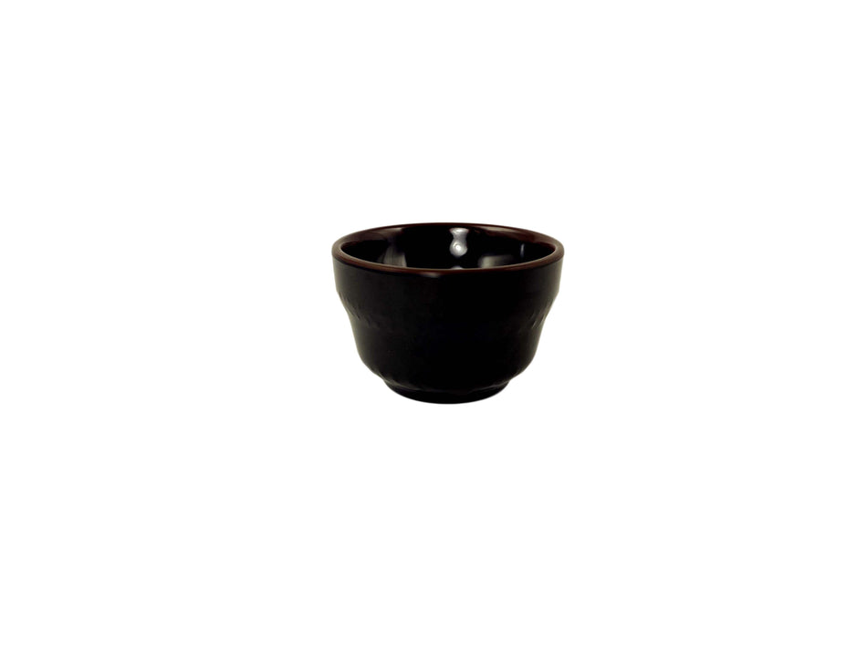 12 Pack 4 oz, 3-1/4" Diameter x 2-1/8" Height, Mug, Tenmoku Dinnerware, Melamine, BPA Free, Dishwasher Safe, Break-Resistant, Shatter-Resistant, No Microwave, No Oven, NSF