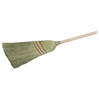 Carlisle 368200 Broom 40 Inch Lobby Corn with Blended Corn Bristles Wood Corn
