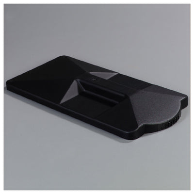Carlisle 1086003 Lid Hingeless Textured Dishwasher Safe Polycarbonate Black