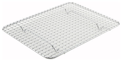 Winco 10" x 8" Rectangular Chrome-Plated Wire Pan Grate