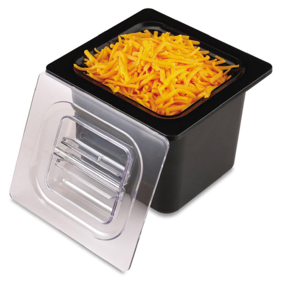 Carlisle CI7001BK 1/6 Size Refrigerant-Filled Food Pan Black ABS