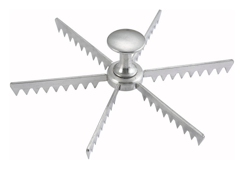 Winco APM-06 Pie and Cake Marker 6 Cut Cast Aluminum for Bakery Use