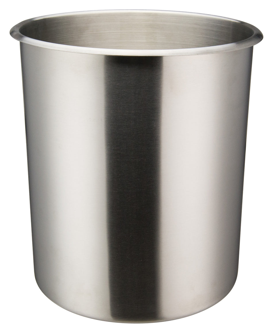 Winco BAMN-12 12 Quart Bain Marie Round Stainless Steel Satin Finish