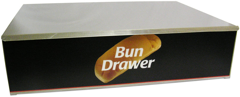 Winco 65010 16 Inch Stainless Steel Hot Dog Bun Box with Ergonomic Design