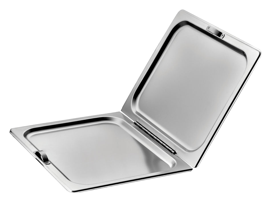 Winco C-HFC1 Full Size Steam Table Pan Cover Flat Hinged Stainless Steel