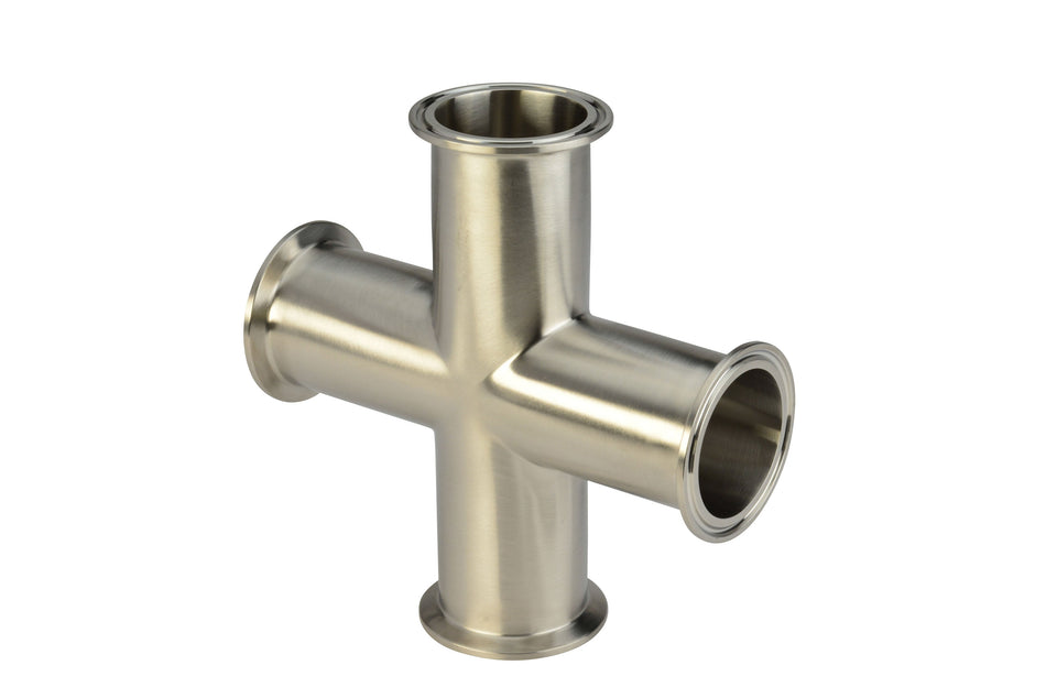 1" Clamp Cross (9MP)  - T316L Stainless Steel - Wayland Industries - W69MP-1