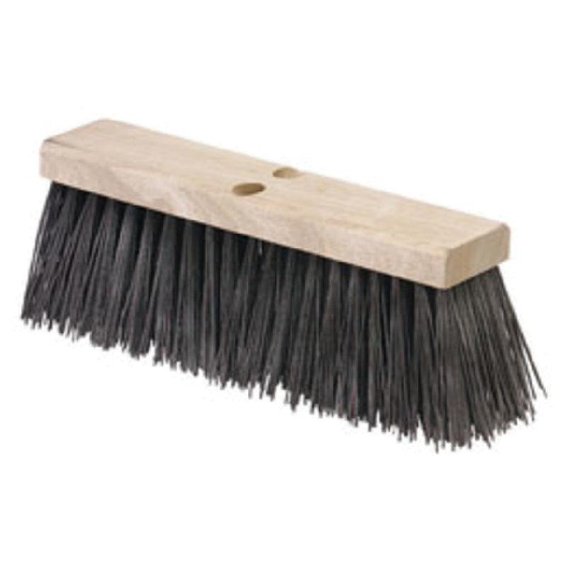 Carlisle 3611301801 18 Inch Street Sweep Head Heavy Duty Polypropylene Brown
