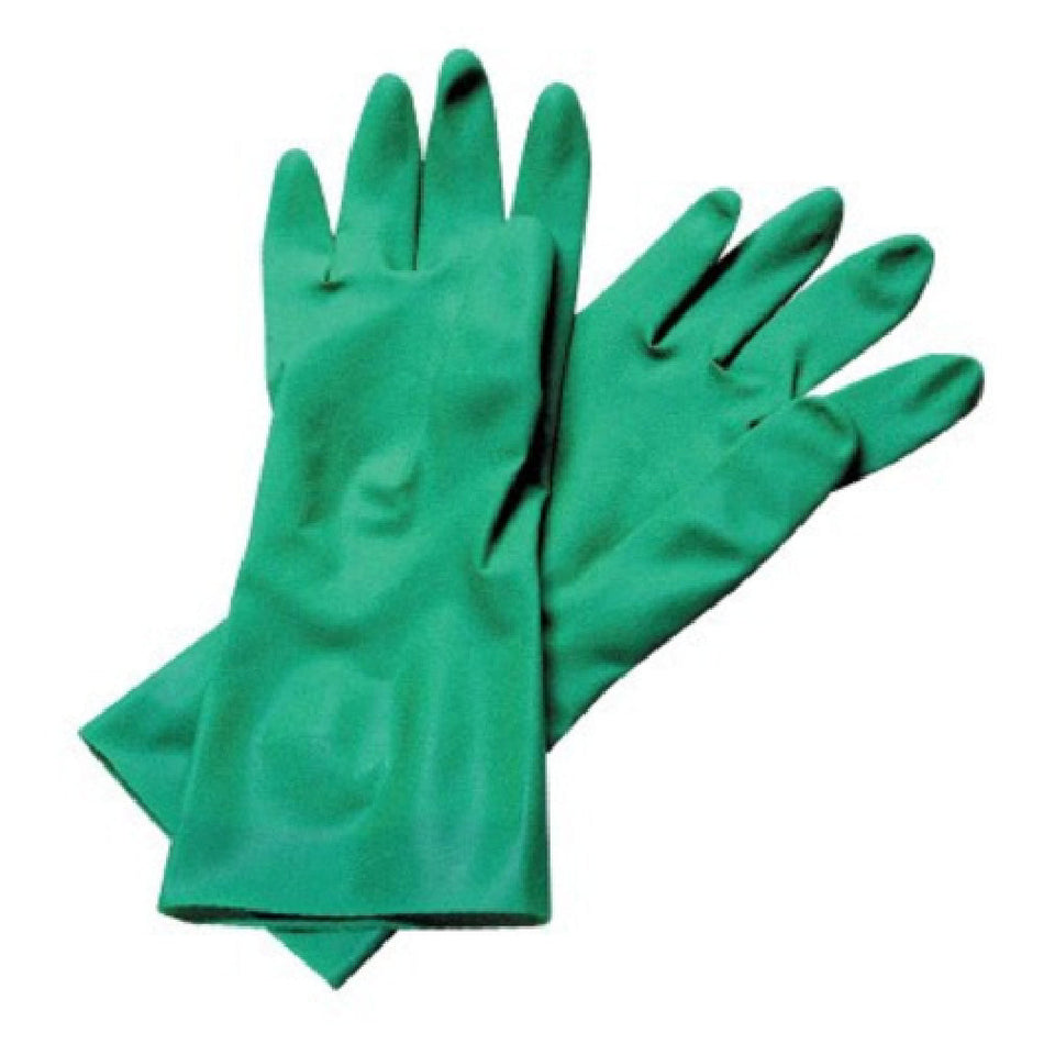 Carlisle 13NU-L Dishwashing Glove 13 Inch Large Embossed Grip Nitrile Green
