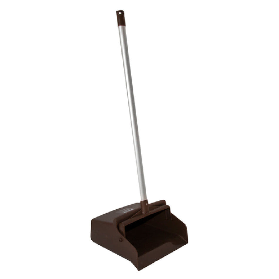 Carlisle 361410EC01 12 Inch Dust Pan Locking Yoke Serrated Edge Aluminum Brown Polypropylene