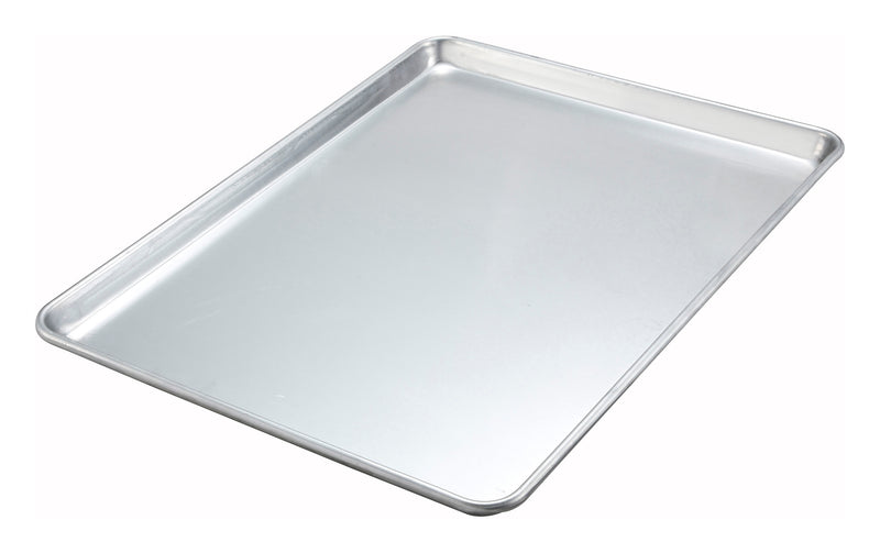 Winco ALXP-1622 16 Inch Aluminum Sheet Pan - 19 Gauge Closed Bead Commercial Bakery