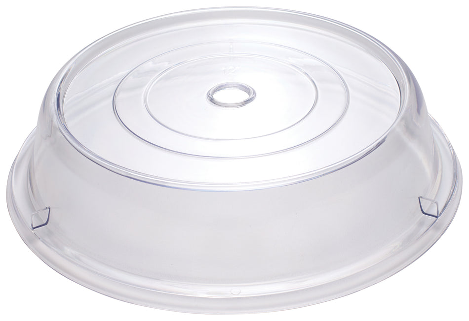 Winco PPCR-12 12 Inch Diameter Clear Polycarbonate Round Plate Cover
