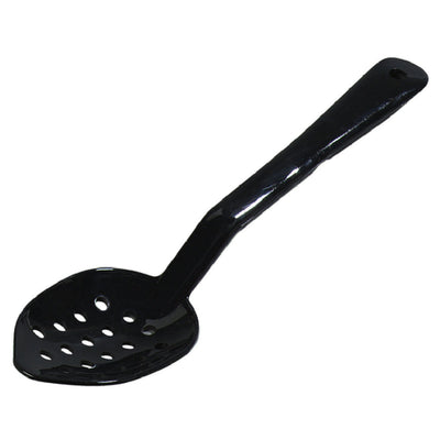 Carlisle 441103 11 Inch Perforated Serving Spoon Plastic Black Notched