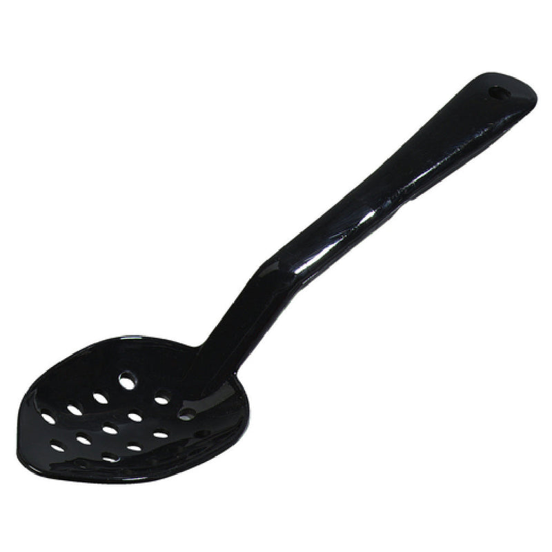 Carlisle 441103 11 Inch Perforated Serving Spoon Plastic Black Notched