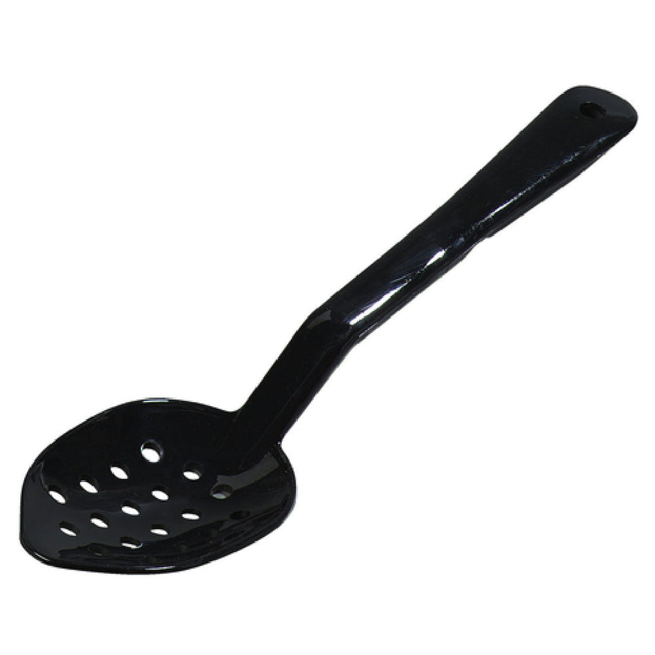 Carlisle 441103 11 Inch Perforated Serving Spoon Plastic Black Notched