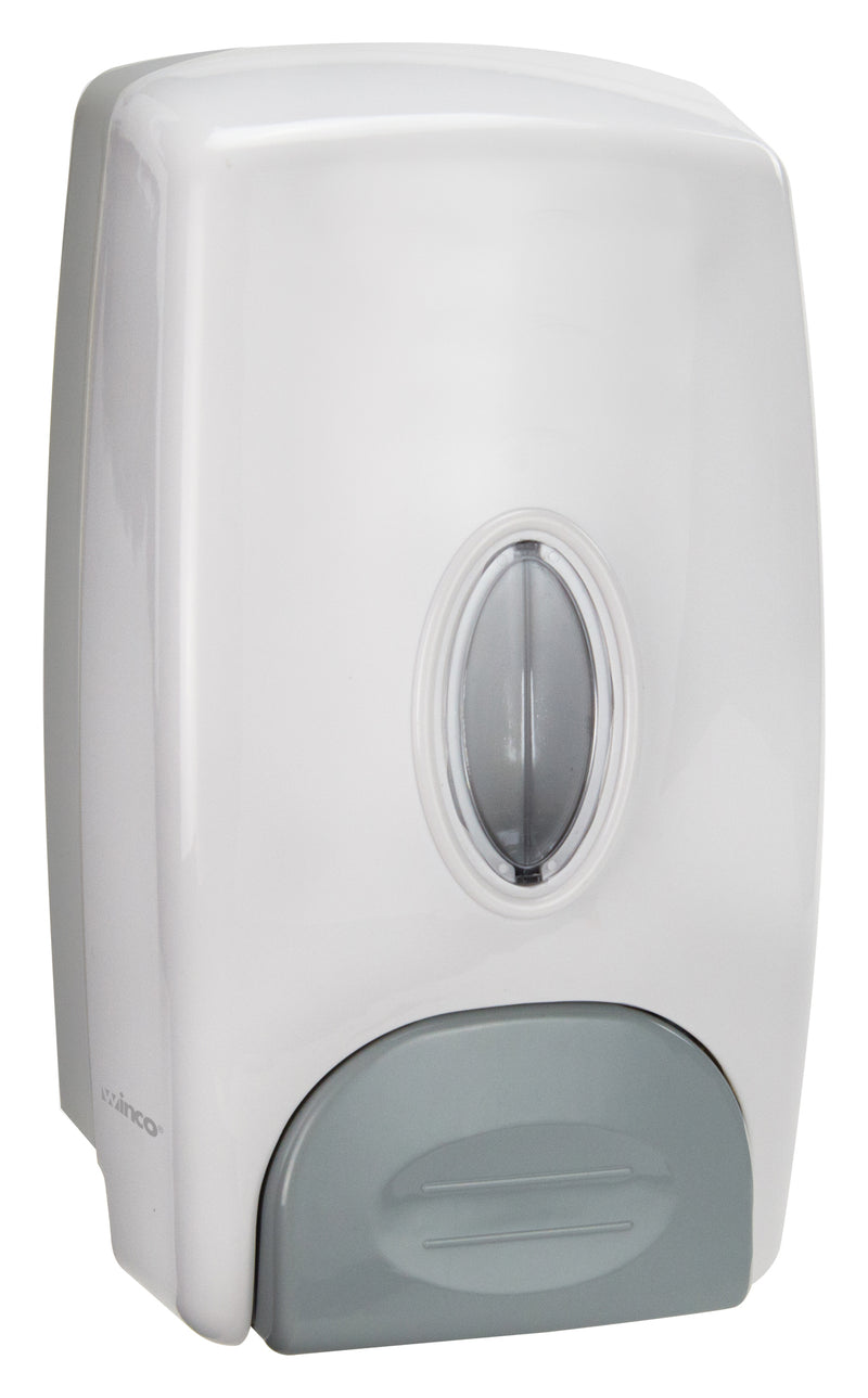 Winco SD-100 1 Liter Manual Soap Dispenser Wall Mount Soap Dispenser