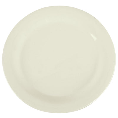 Carlisle 3300242 10 Inch Dinner Plate Narrow Rim Melamine Bone BPA Free