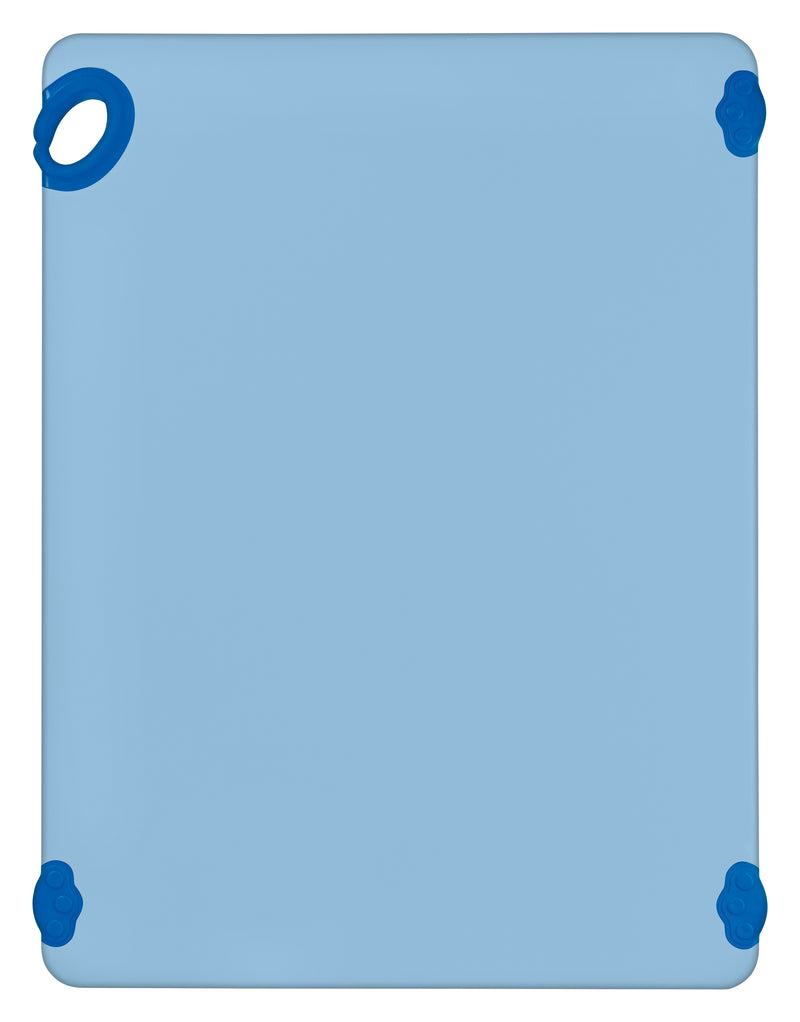 Winco CBK-1824BU 18 Inch Blue Cutting Board with Rubber Grip Hook Co-polymer