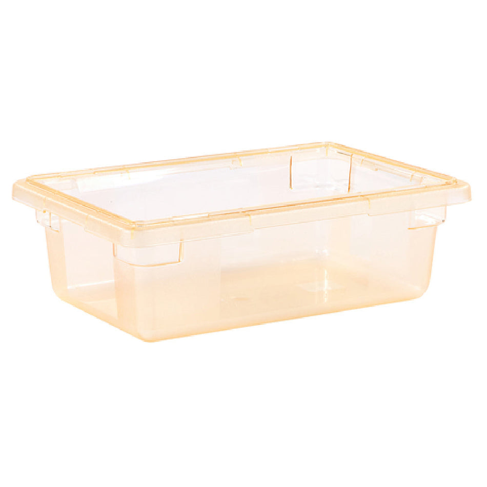 Carlisle 10611C22 18 Inch 3-1/2 Gallon Food Storage Box with Reinforced Corners Polycarbonate Yellow