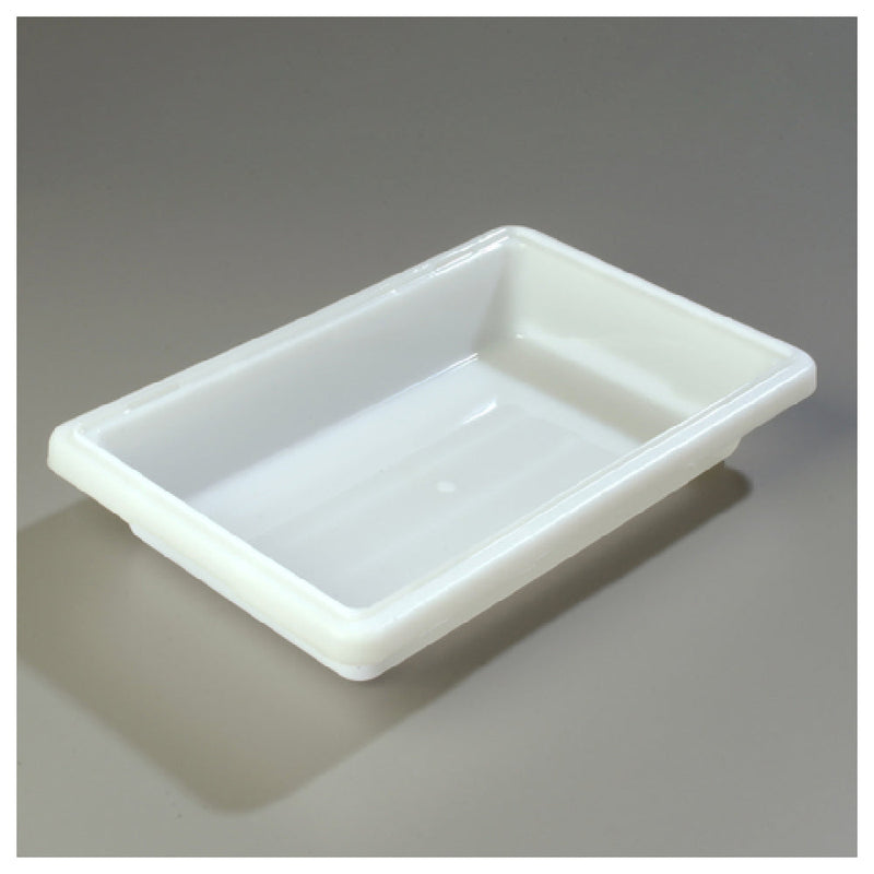 Carlisle 1063002 2 Gallon Food Storage Box 18 Inch Length Polyethylene White with Reinforced Corners