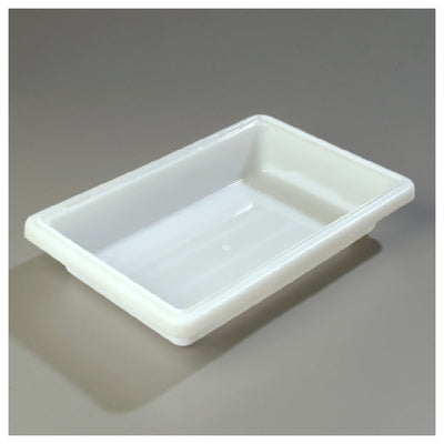 Carlisle 1063002 2 Gallon Food Storage Box 18 Inch Length Polyethylene White with Reinforced Corners