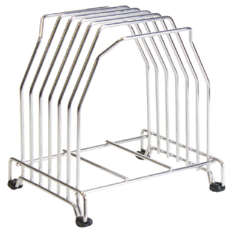 Carlisle KLRST 10-11/16 Inch Cutting Board Storage Stand Stainless Steel with Non-Slip Feet